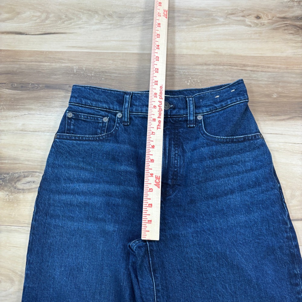 Madewell Perfect Vintage Wide Leg Jeans Women 24 Minimalist Denim Dark DM7893 - Picture 6 of 10
